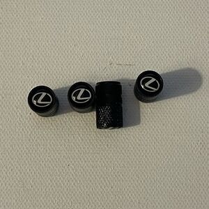 Lexus logo valve Stem caps in Black set of 4 NWT
